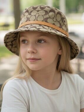 COACH Signature C Monogram Bucket Hat, Size P/S (Petite/Small)
